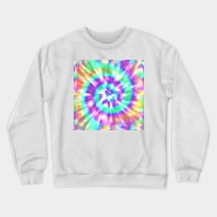 Rainbow Tie Dye - Aesthetic Pink, Purple, Blue, Teal, Yellow, Orange Crewneck Sweatshirt